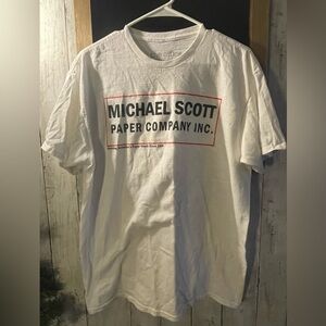 Official The OfficeMichael Scott Paper Company T-Shirt White L